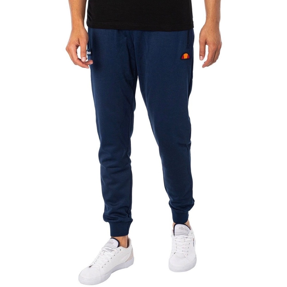 Ellesse Jogger Bertoni Sweatpants Men Medium Blue Zip Pockets Tapered Athletic